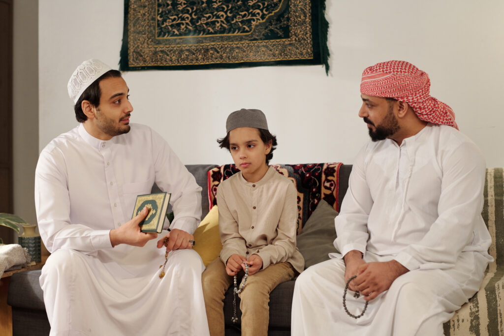 adult talking online Quran learning