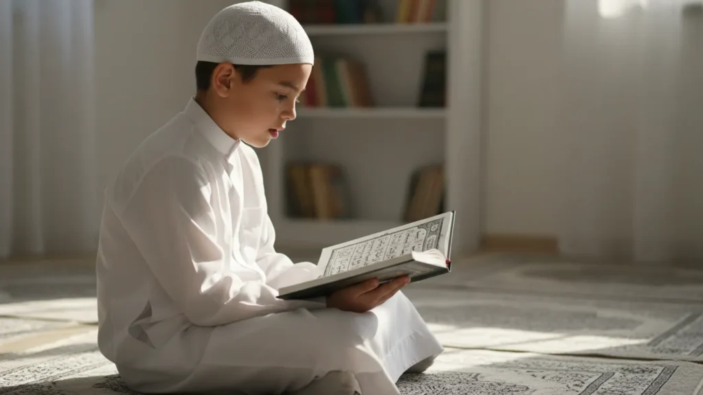 kid reciting quran