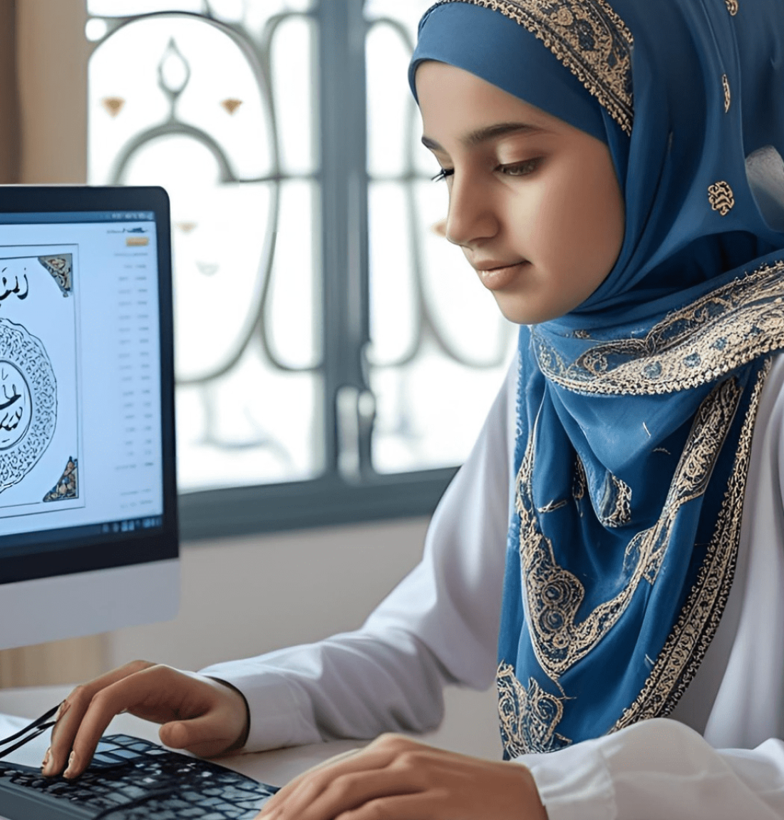 Child online learning Quran